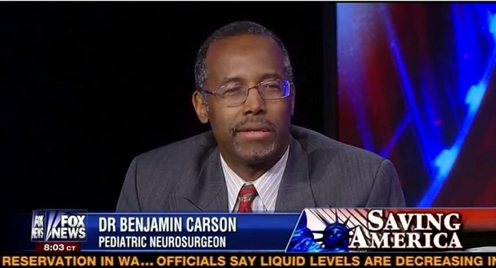 Dr. Ben Carson, A Doctor, Thinks You Are Peeing Ebola
