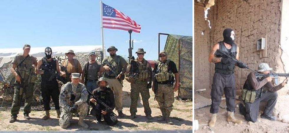 Militia Boys Havin' A Good Ol' Time Keeping The Border Safe From Eight-Year-Olds, Yeehaw