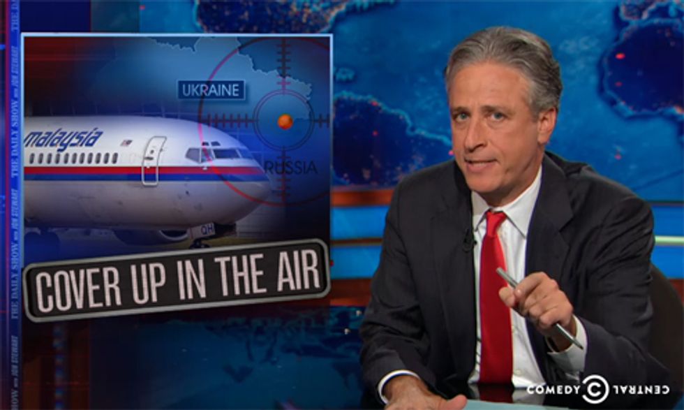 Jon Stewart Finds Lighter Side Of Malaysian Airliner Shootdown (Video)