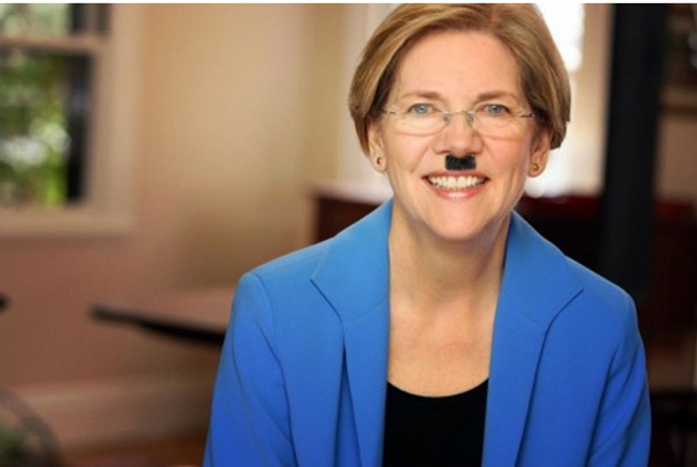 There Goes Elizabeth Warren Being Hitler Again
