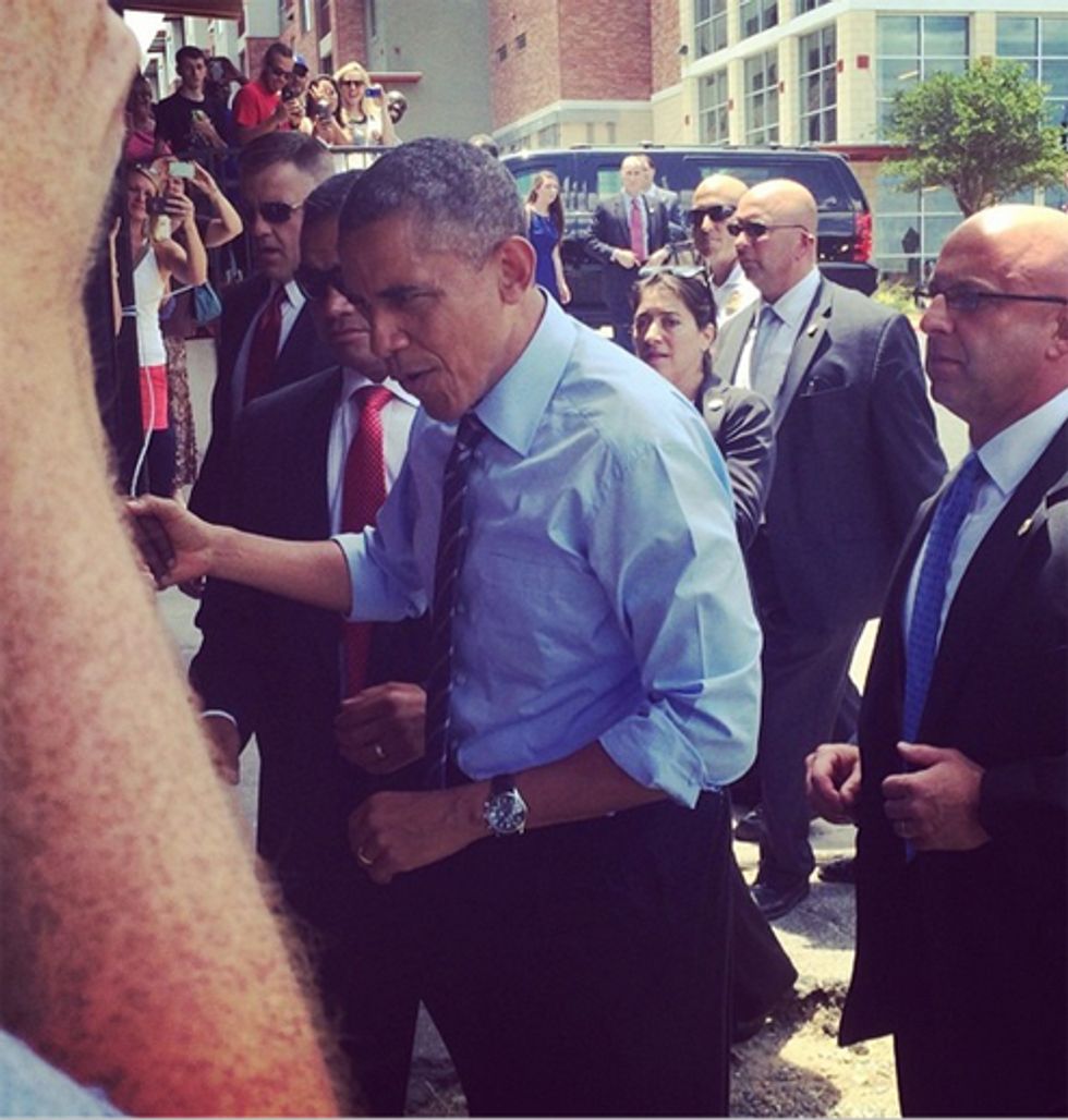 Typical: King Barack Obama Eats Food Like Some Sort Of Person Who Gets To Eat Food