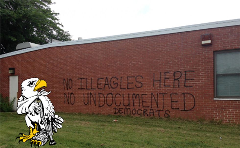 American Genius Writes Real Good Vandalism Against Brown Babies