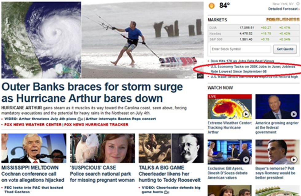 Fox News Pretty Sure This Strong Jobs Report Proves Barack Obama Is Terrible