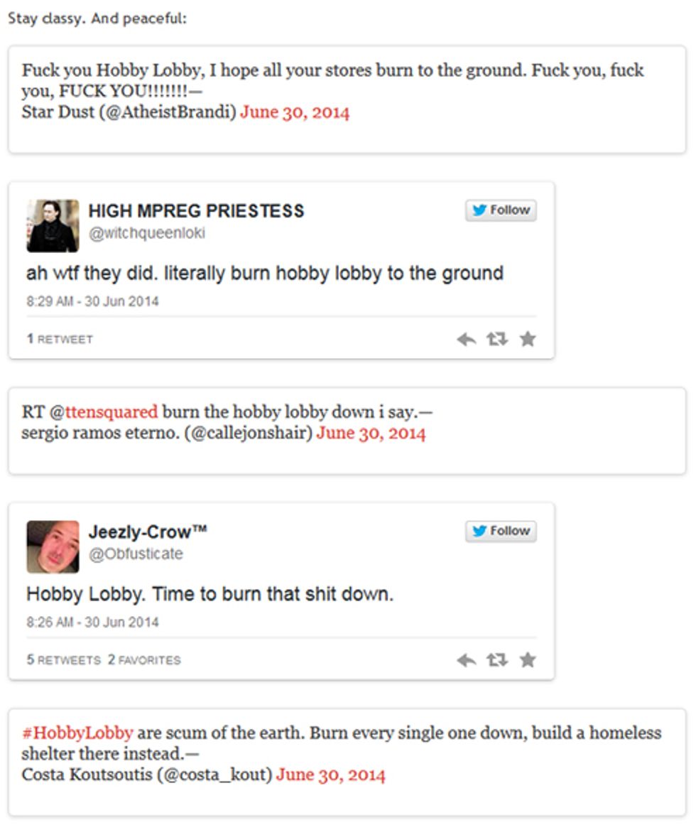 A Children's Treasury Of Thoughtful Reactions To The Hobby Lobby Decision