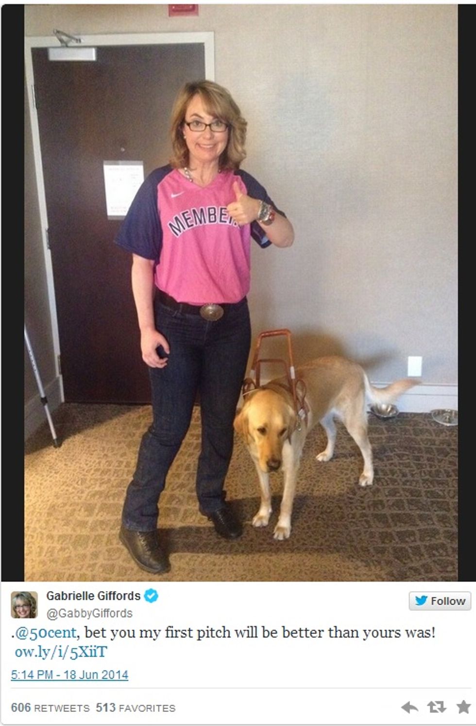 Gabby Giffords Does Thing Better Than Other People Did Thing