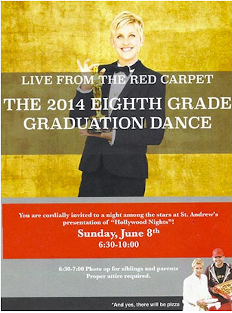 Catholic School Principal Must Atone Forever For Sin Of Putting Ellen DeGeneres On School Dance Fliers
