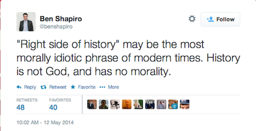Ben Shapiro: The Moral Arc Of The Universe Bends Towards Ben Shapiro