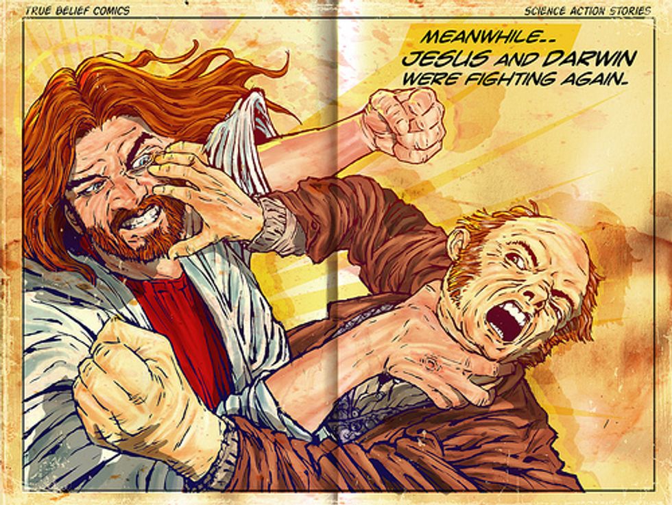 Pat Robertson And Ken Ham In Sexy Young-Earth-Creationism Catfight
