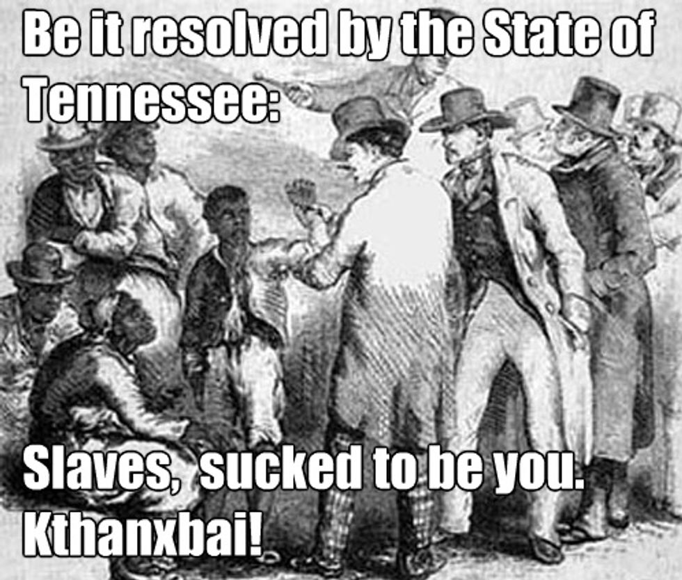 Tennessee On Slavery: Sorry Not Sorry