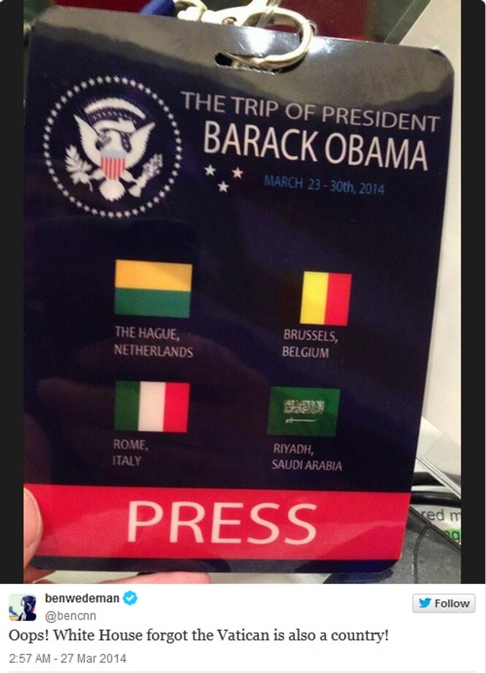 Stupidest Guest Blogger On Internet Explains Barack Obama Dissing Vatican By Visiting Pope