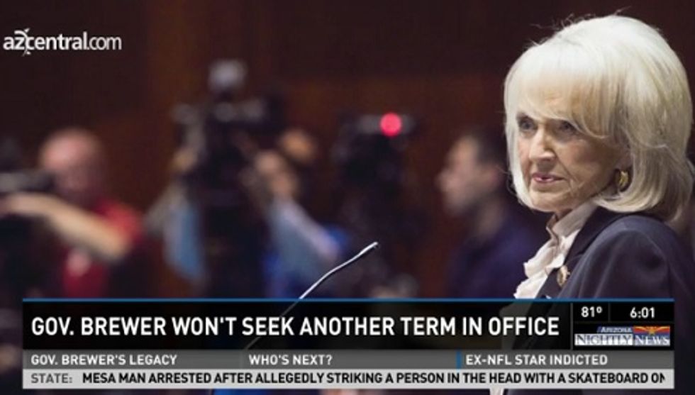 Lending Credence To 'Back On Meds' Hypothesis, Jan Brewer Announces She Won't Seek Illegal Reelection