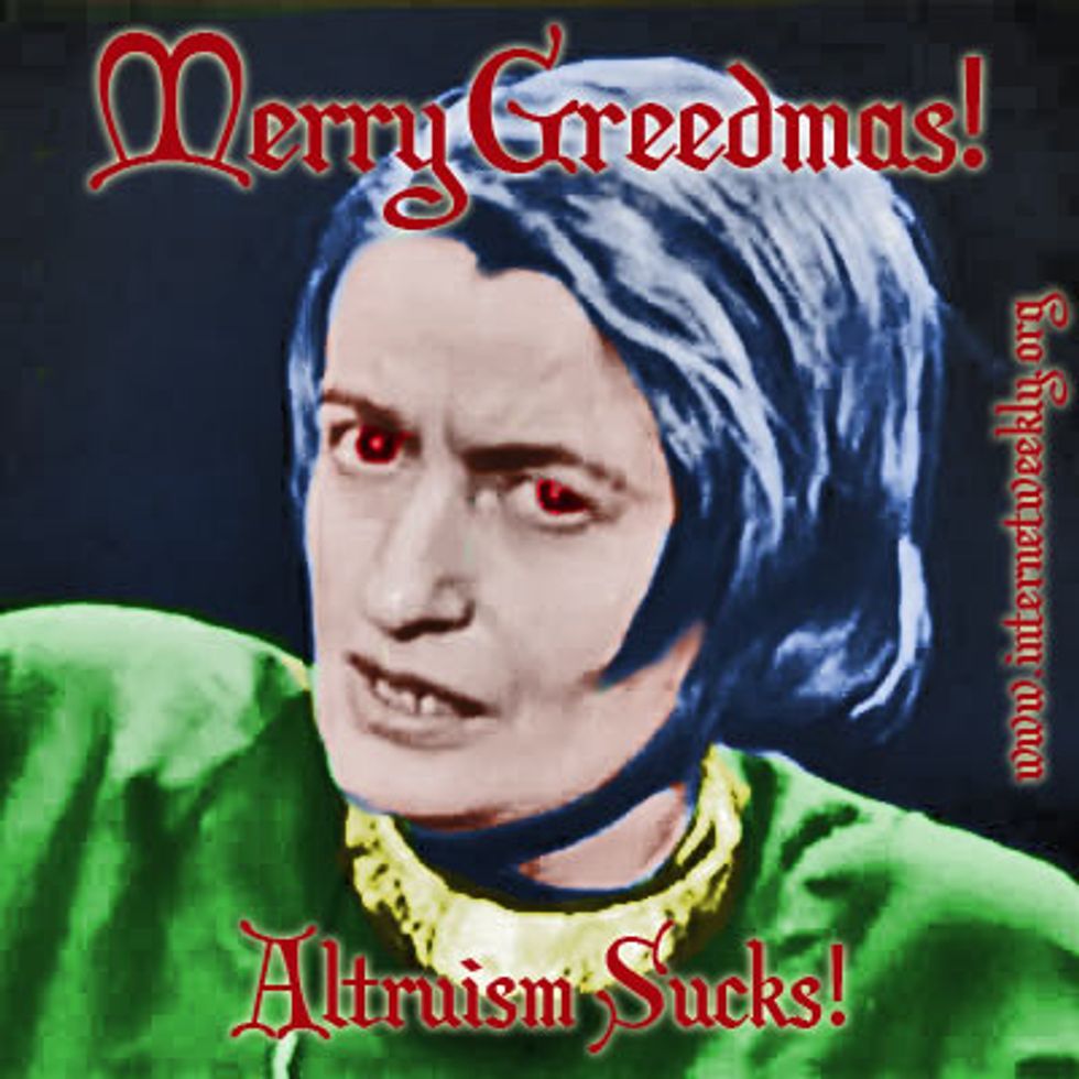 Ayn Rand Institute Head Yaron Brook Just Loves How Commercial Christmas Has Gotten
