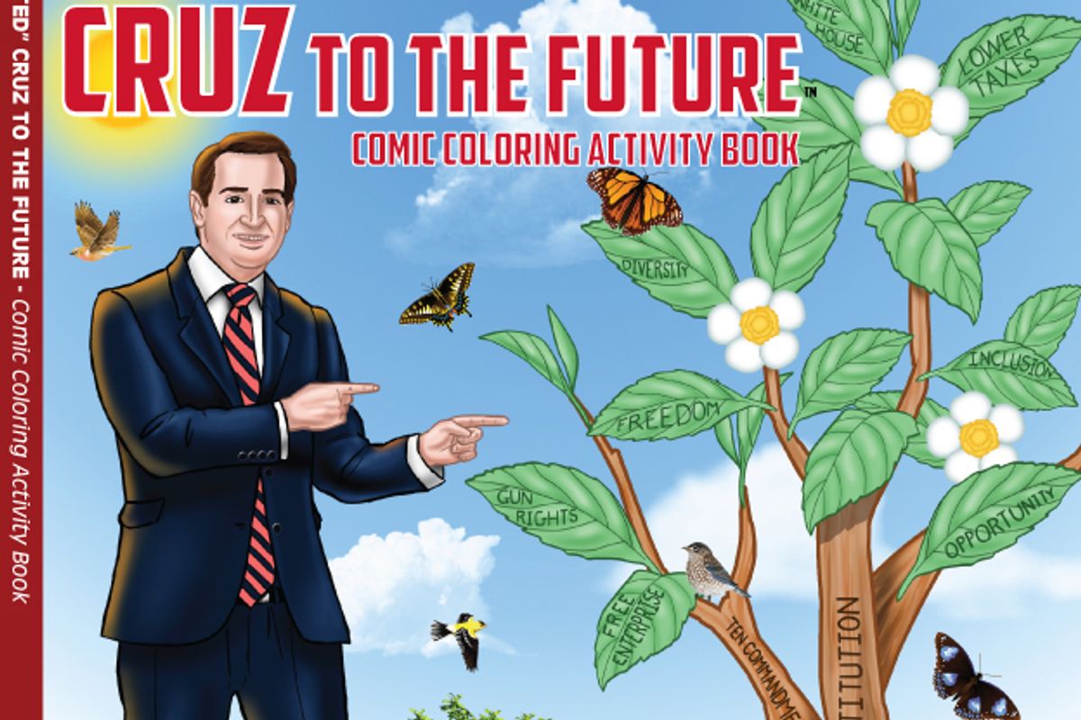 Your Small Children Will Likely Pack Up And Leave Home If You Give Them This Ted Cruz Coloring Book
