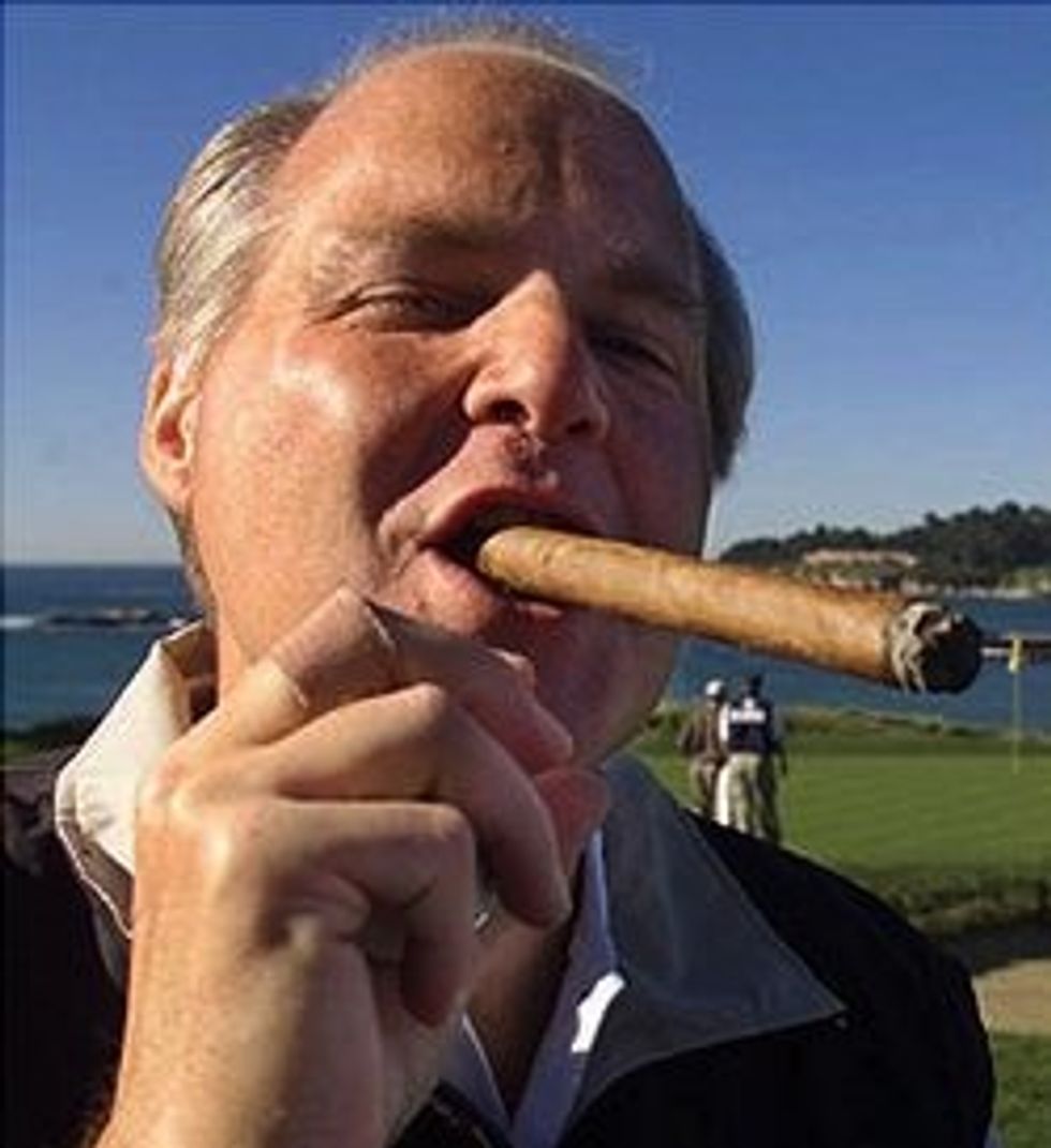 Please Stop Raping Rush Limbaugh With Your Gazongas