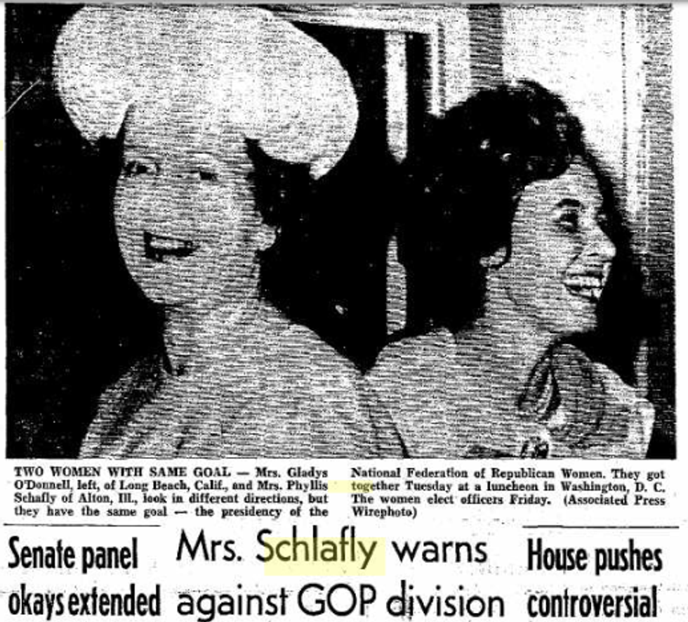 The Time Phyllis Schlafly Incited A Riot