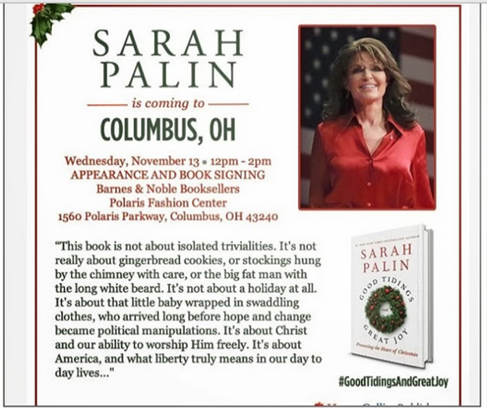 Sarah Palin Tells Someone Who Is Not Sarah Palin To Get A Clue, Plus Like Three Other Things Jesus She Will Not Shut Up