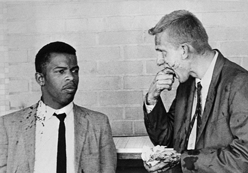Blogger May Wish To Rethink Calling Rep. John Lewis Disgraceful Slaver Who Turns Fire-Hose Of Obamacare On America