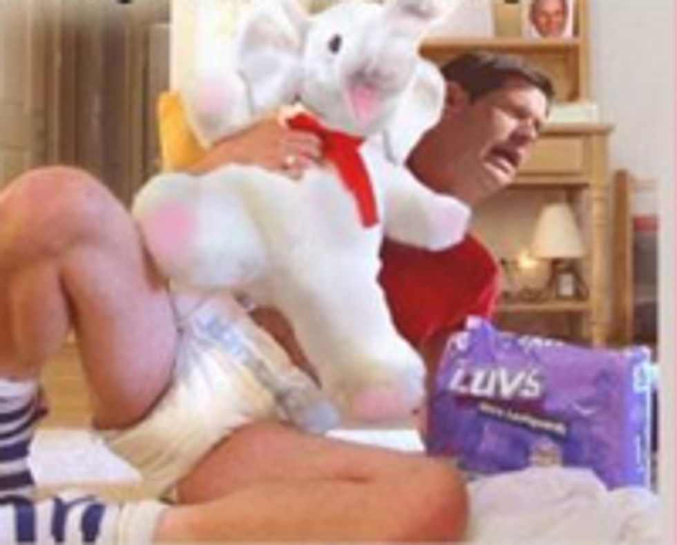 Diaperman David Vitter So Excited About Wingnuts Yelling At Him At Town Halls, He Pooped His Diaper!