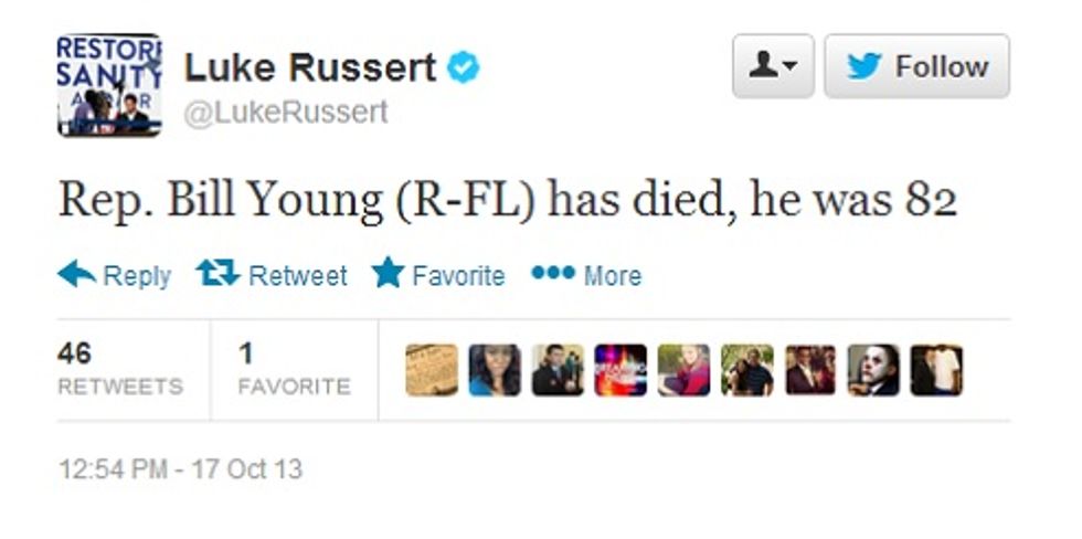 Luke Russert Kills U.S. Congressman