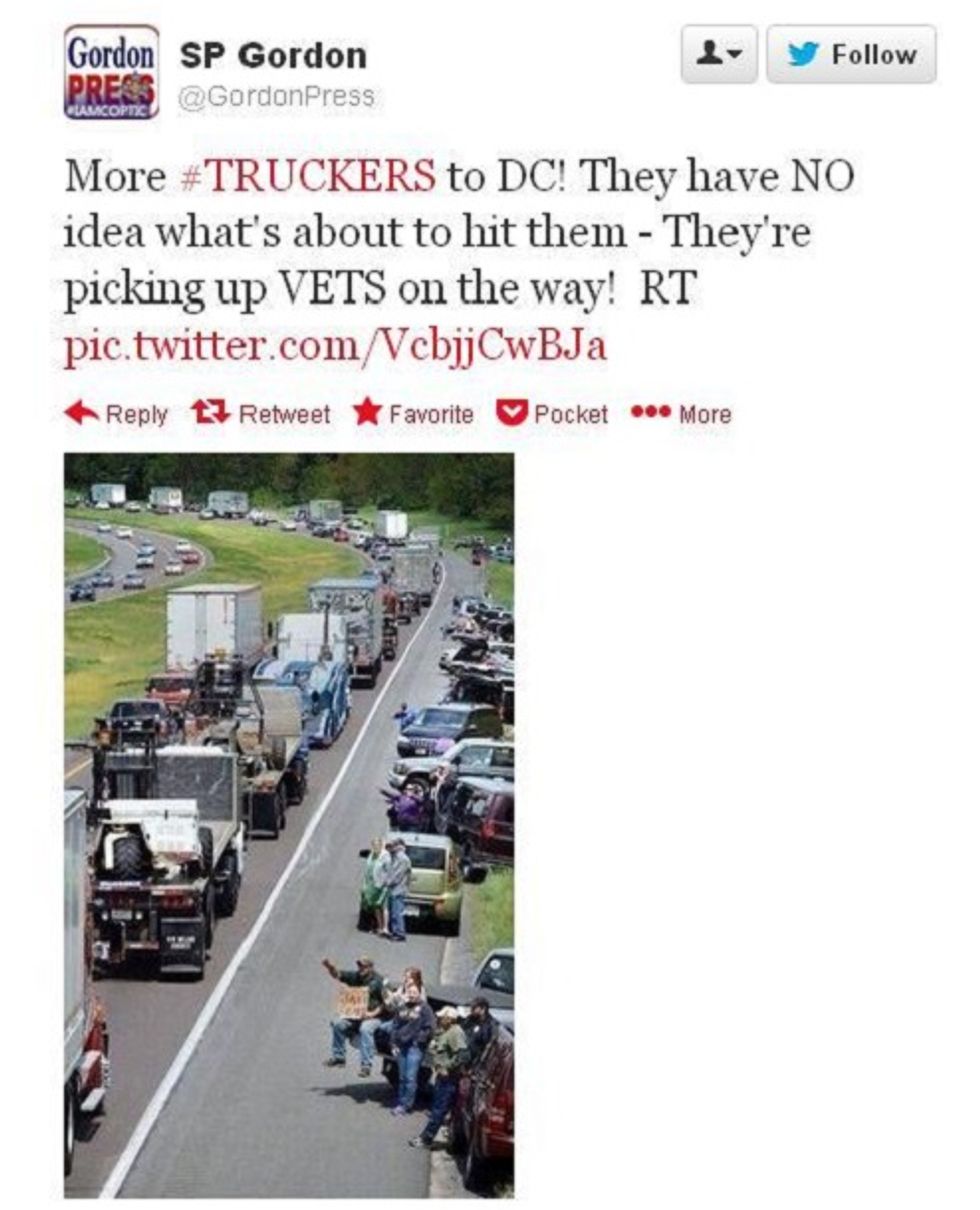 Dozens Of Truckers Show Up To Completely Shut Down DC; Constitution Likely To Survive Anyway