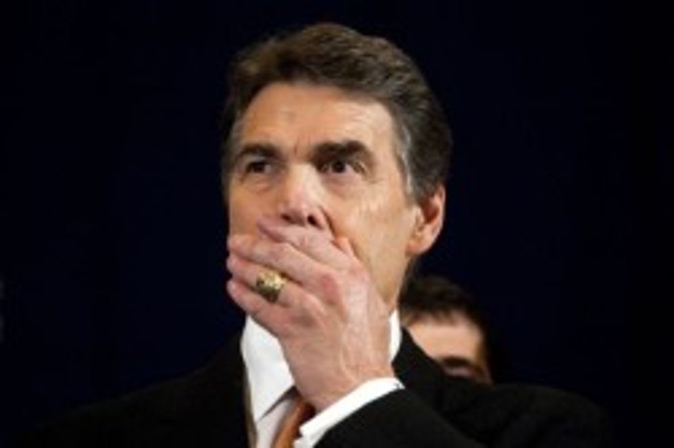 Rick Perry's Wife Says Thing About Abortion, Is Immediately Corrected By Loving, All-Knowing Husband