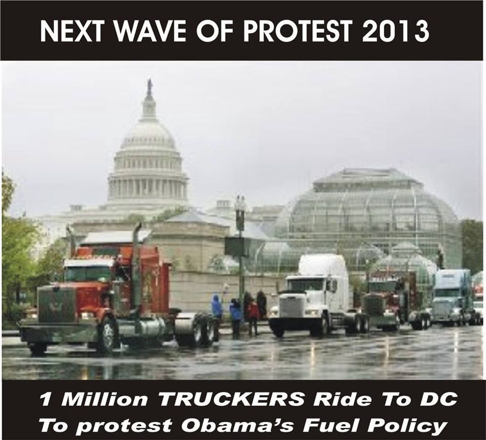 Wingnut Truckers Will 'Shut Down America' In Order To Save It From Corruption, Obama's 'Fuel Policy' (?)