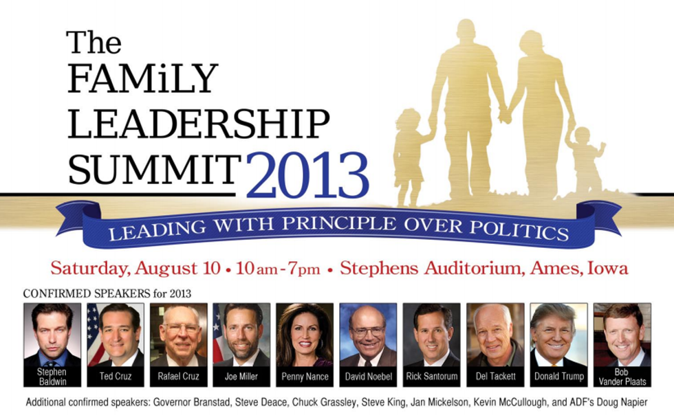Who's Who Of Wingnuttia Gathers For Family Leadership Summit In Iowa To Praise Jesus, Hate Obama