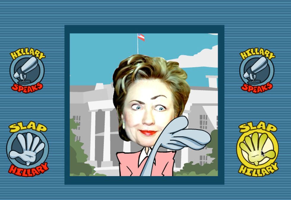 Republican SuperPAC Has Exciting New Hillary-Slapping Game And More Fun From Last Decade