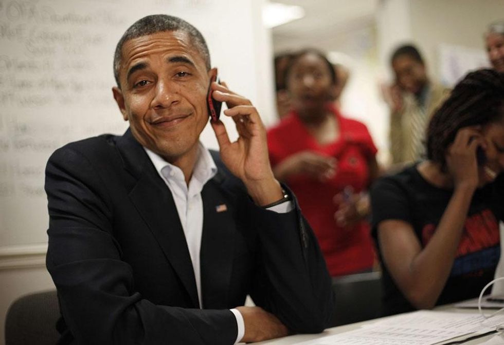Barack Obama Personally Doing All The Voter Fraud, All By Himself