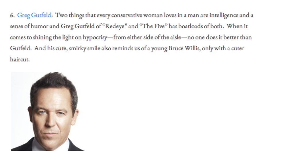 Which Men On Politichicks' 'Hottest Conservatives' List Would Your Wonkette Do Sex On?