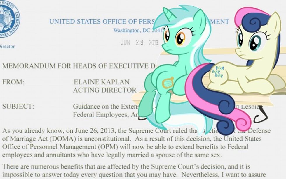 Nice Time: Enjoy This Completely Routine Federal Memo That Treats Benefits For Gay Spouses As The Boring Thing They Now Are