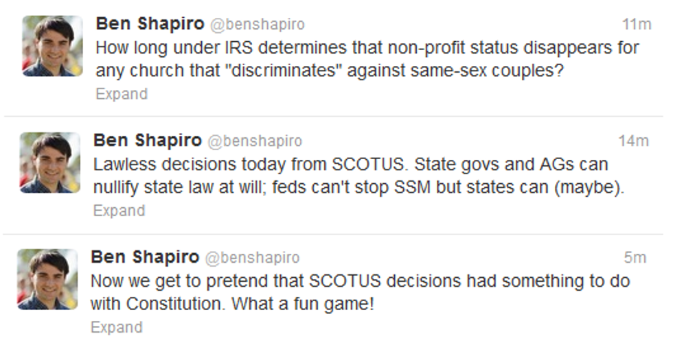 Conservatives Take Gay Marriage Rulings In Stride, Just Kidding