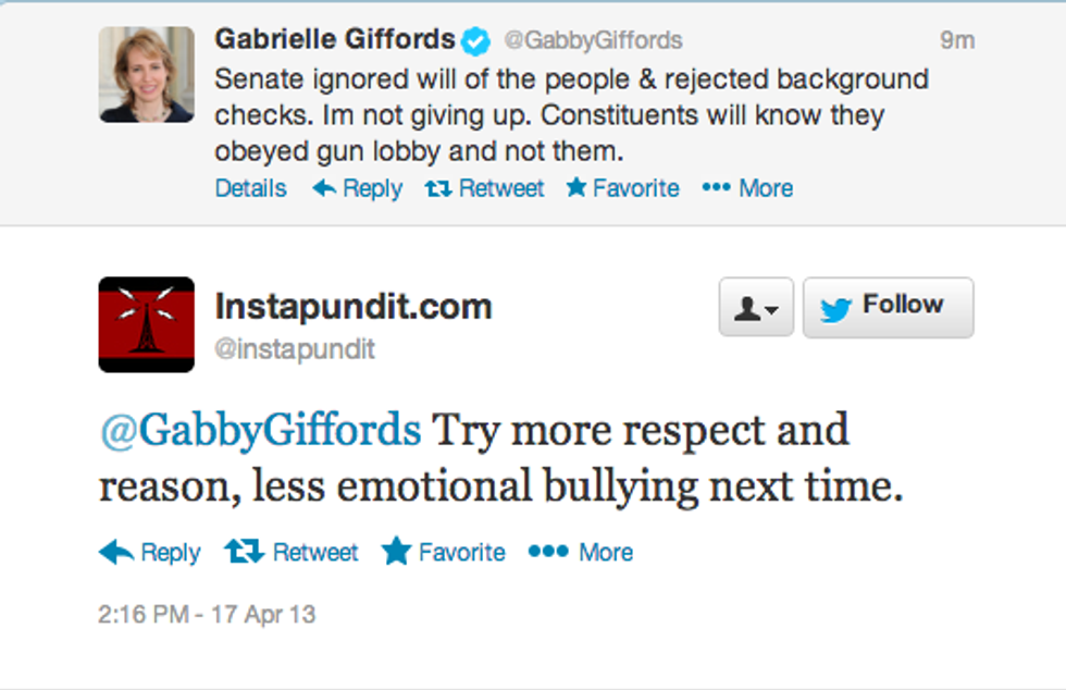 'Instapundit' Tells Whats-Her-Name, That Lady Who Got Shot In The Face, To Stop 'Bullying' People