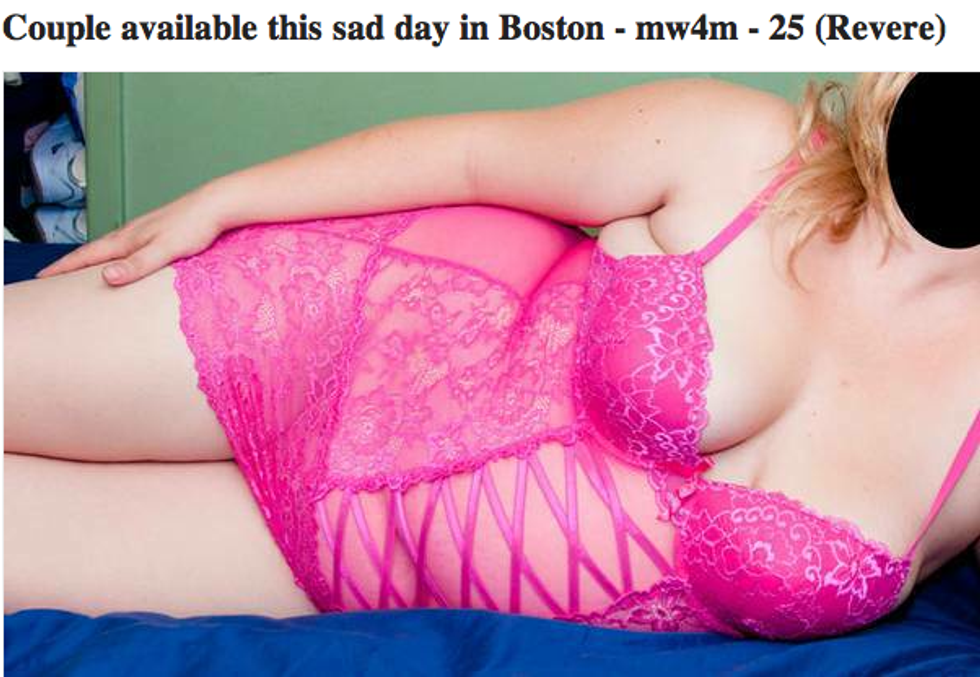 Craigslist Casual Encounters Section Admirably Fills Aching Void In Boston’s Souls/Holes