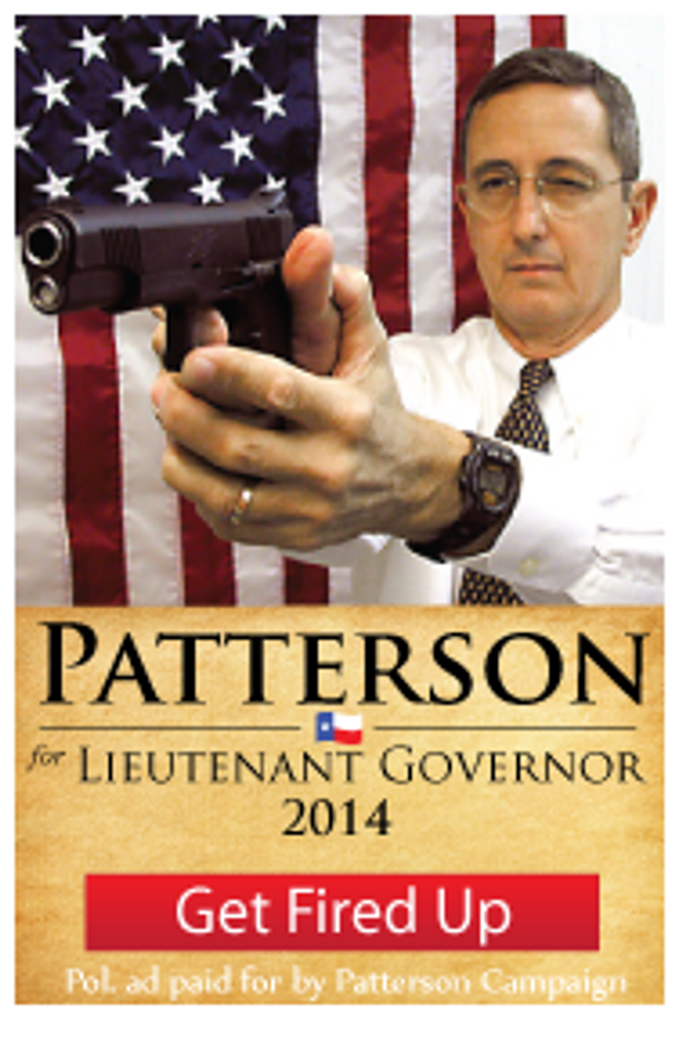 This Man Would Like To Be Texas's Lieutenant Gov, Because Guns Guns Guns Guns Guns