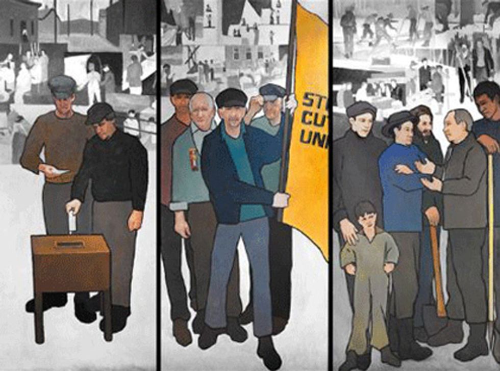 Maine's New Teabagger Governor Axes Labor Mural From Dept. of Labor