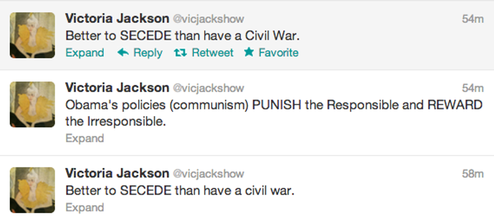 Failed SNL Comedienne Victoria Jackson Continues Being Not Racist Or Crazy At All