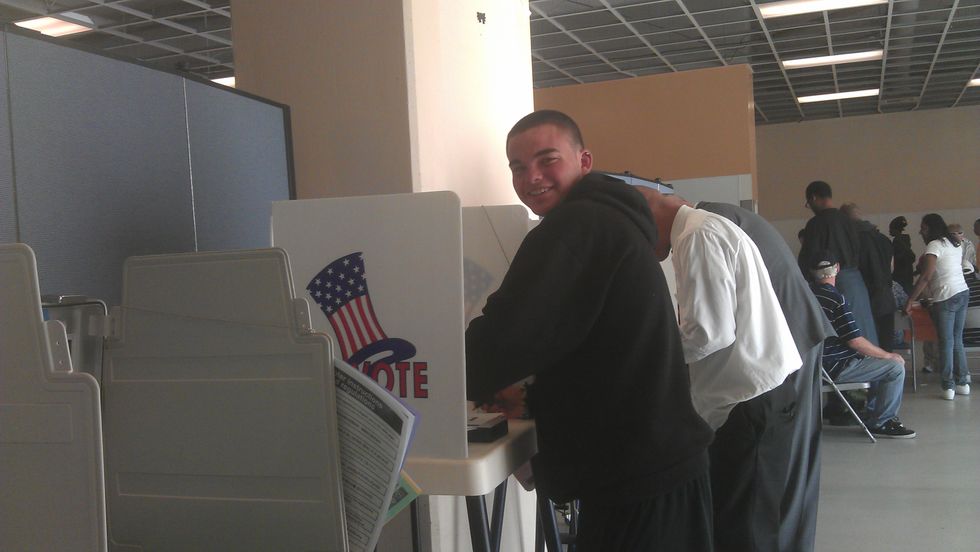 A Children's Treasury Of People Voting At The Union Rescue Mission In Los Angeles's Skid Row, As If That Is Even Legal