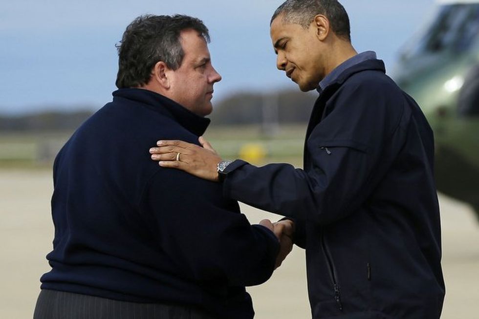 Unchastened Chris Christie Continues To Make Sweet Gay Love To Barack Obama