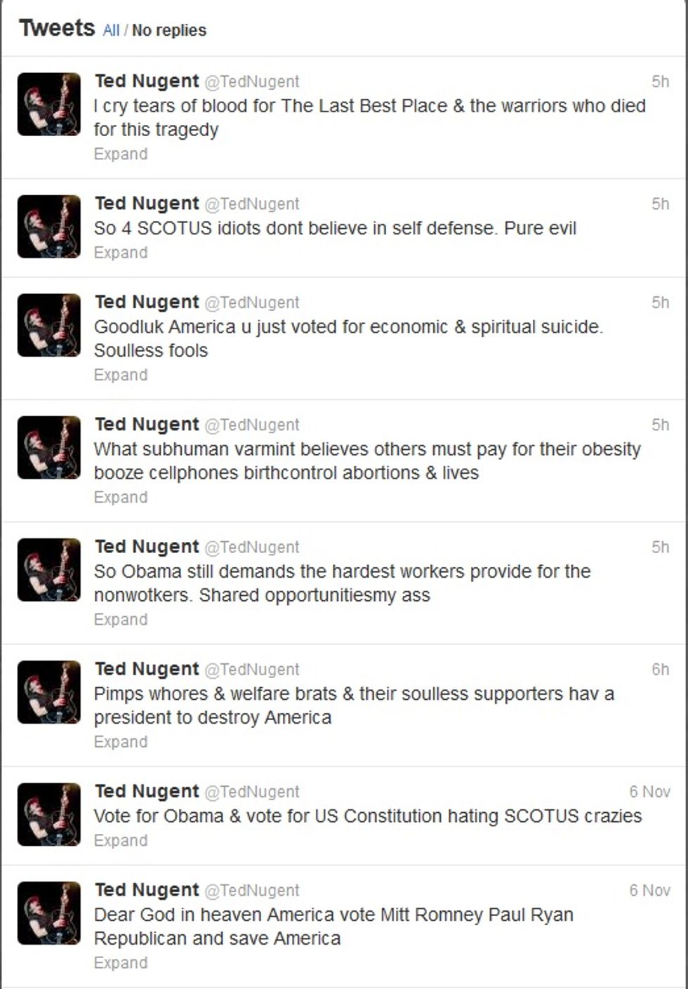 Ted Nugent Death / Jail Watch, Day One