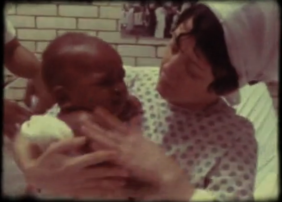 Watch Ann Dunham Give Birth To Two-Year-Old Toddler Barack Obama In Kenya (Video)