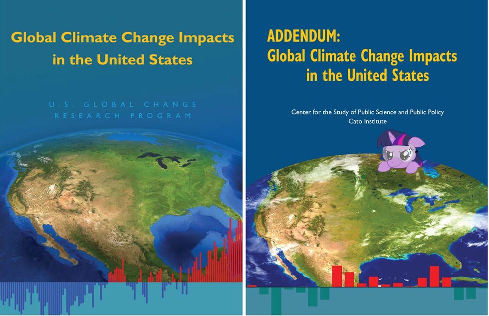 Cato Institute Helpfully Makes Its Fake Climate Report Look Like Actual Government Climate Report, Except Fake