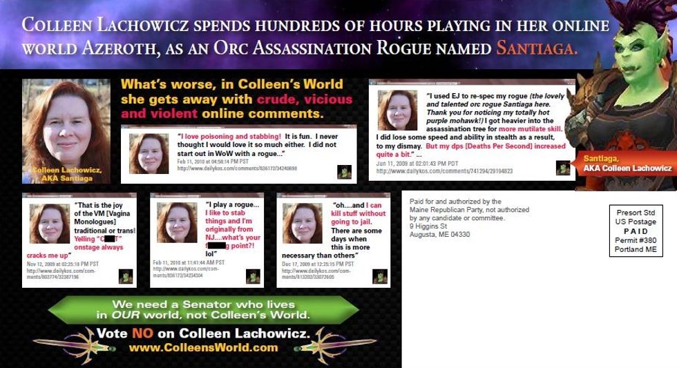 Stunning Maine GOP Discovery: Dem Challenger Is Socialist Video Game Psycho