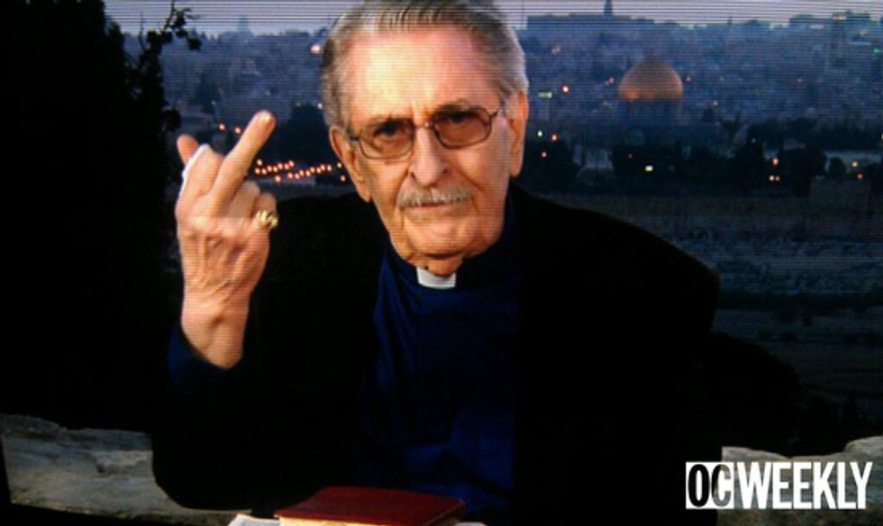 Caption Contest: What Is TBN Loon Paul Crouch Up To In Jerusalem?