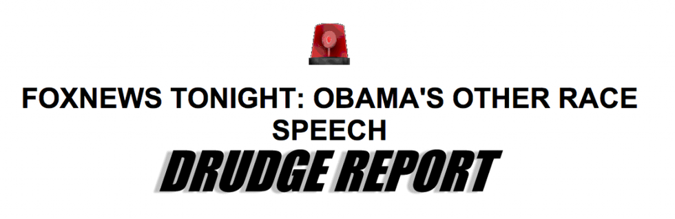 Matt Drudge Has Found Barack Obama's Whitey Tape For Real This Time He Swears