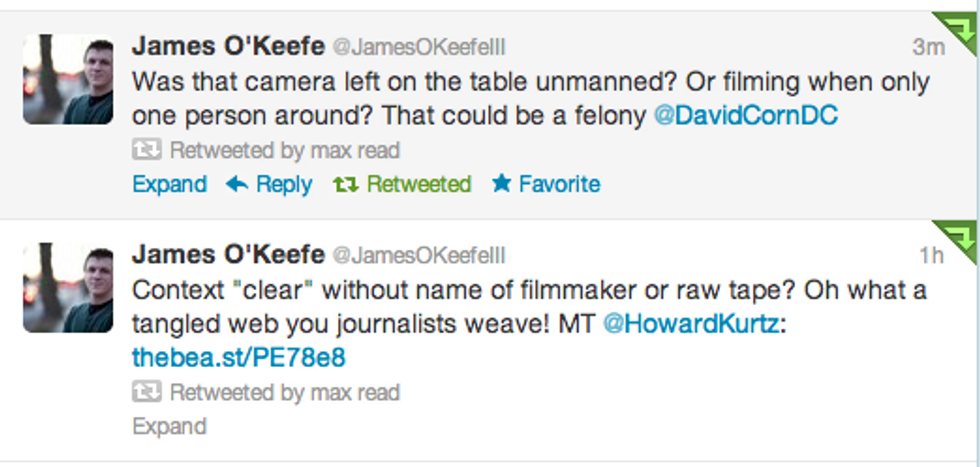 Noted Media Ethicist James O'Keefe Thinks You Are Creepy, Mother Jones