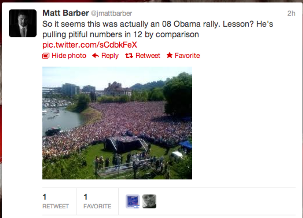 Wingnuts Furious Media Ignored Huge Crowds at Romney Rallies That Are Actually Obama Rallies