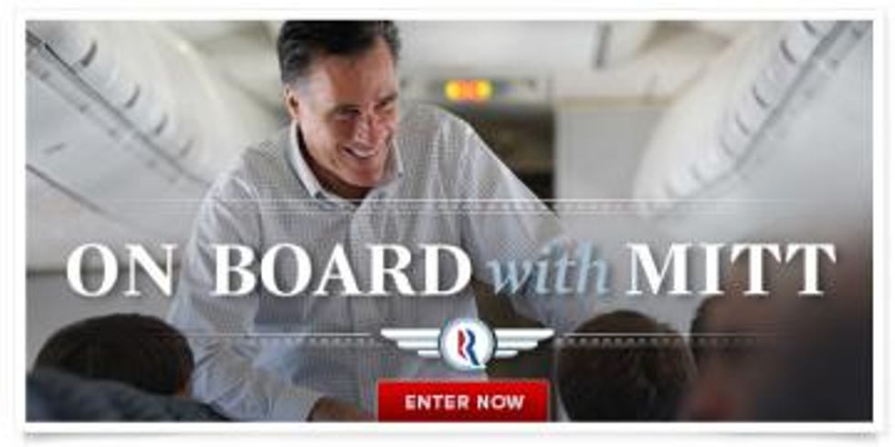 Romney's World: With The Middle East On Fire, He Would Like Us To Help Rename His Plane