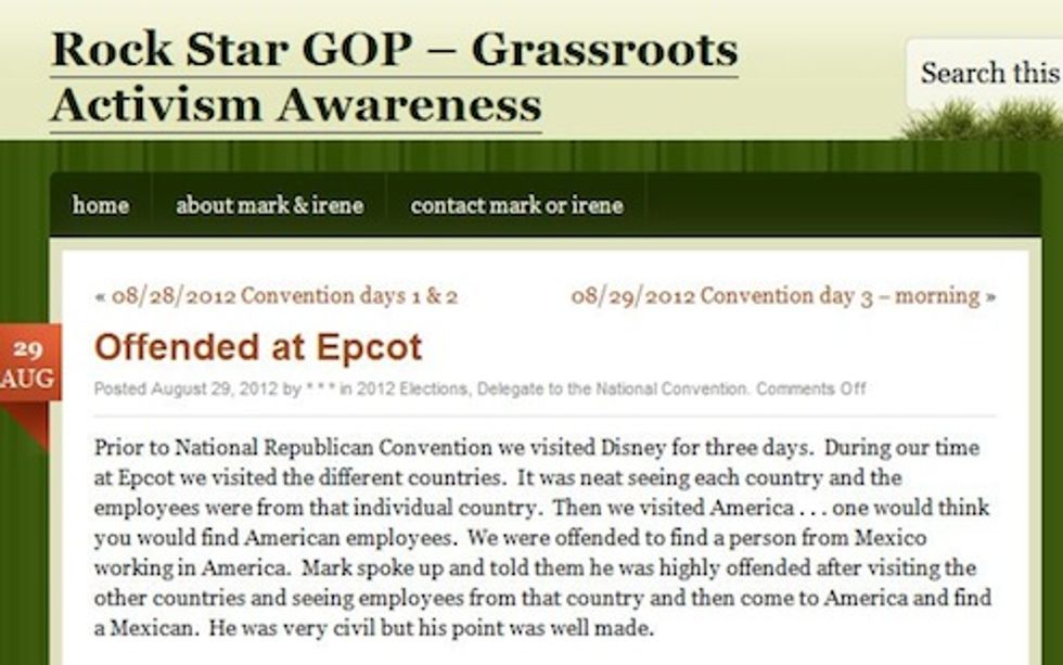 RNC Delegate Offended That a 'Mexican' Works at Epcot Center's America