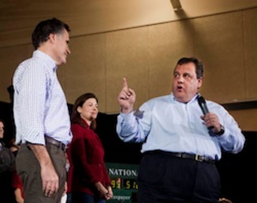 Chris Christie Won't Be Mitt's VP Because Chris Christie Knows A Loser When He Sees One